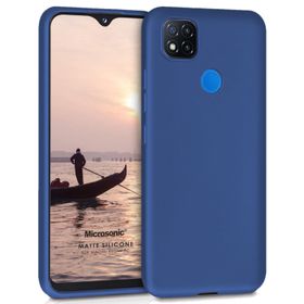 Microsonic Matte Silicone Xiaomi Redmi 9C Lacivert Cep Telefonu Kılıfı