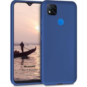 Microsonic Matte Silicone Xiaomi Redmi 9C Lacivert Cep Telefonu Kılıfı