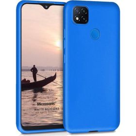 Microsonic Matte Silicone Xiaomi Redmi 9C Mavi Cep Telefonu Kılıfı
