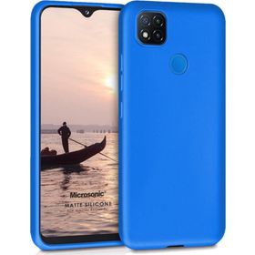 Microsonic Matte Silicone Xiaomi Redmi 9C Mavi Cep Telefonu Kılıfı
