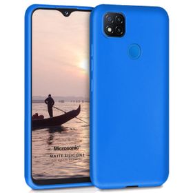 Microsonic Matte Silicone Xiaomi Redmi 9C Mavi Cep Telefonu Kılıfı