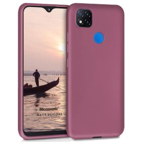 Microsonic Matte Silicone Xiaomi Redmi 9C Mor Cep Telefonu Kılıfı