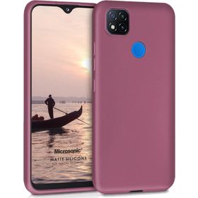 Microsonic Matte Silicone Xiaomi Redmi 9C Mor Cep Telefonu Kılıfı