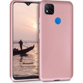 Microsonic Matte Silicone Xiaomi Redmi 9C Rose Gold Cep Telefonu Kılıfı