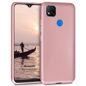 Microsonic Matte Silicone Xiaomi Redmi 9C Rose Gold Cep Telefonu Kılıfı