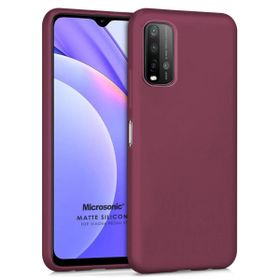 Microsonic Matte Silicone Xiaomi Redmi 9T Mor Cep Telefonu Kılıfı