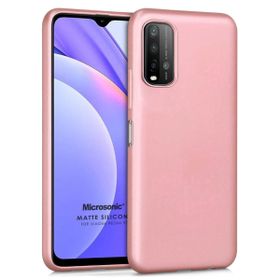 Microsonic Matte Silicone Xiaomi Redmi 9T Rose Gold Cep Telefonu Kılıfı