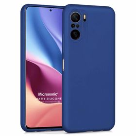 Microsonic Matte Silicone Xiaomi Redmi K40 Lacivert Cep Telefonu Kılıfı