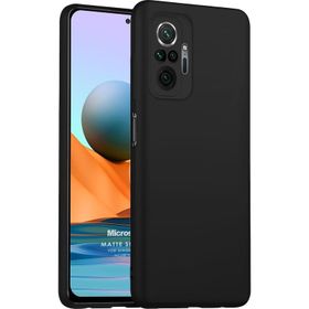 Microsonic Matte Silicone Xiaomi Redmi Note 10 Pro Max Gold Cep Telefonu Kılıfı