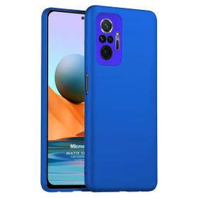 Microsonic Matte Silicone Xiaomi Redmi Note 10 Pro Max Mavi Cep Telefonu Kılıfı