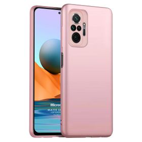 Microsonic Matte Silicone Xiaomi Redmi Note 10 Pro Rose Gold Cep Telefonu Kılıfı
