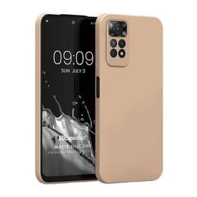 Microsonic Matte Silicone Xiaomi Redmi Note 11 Gold Cep Telefonu Kılıfı