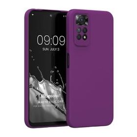 Microsonic Matte Silicone Xiaomi Redmi Note 11 Mor Cep Telefonu Kılıfı