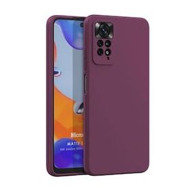 Microsonic Matte Silicone Xiaomi Redmi Note 11 Pro 5G Mor Cep Telefonu Kılıfı