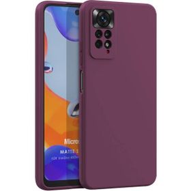 Microsonic Matte Silicone Xiaomi Redmi Note 11 Pro 5G Mor Cep Telefonu Kılıfı