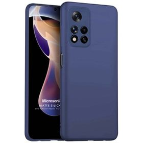 Microsonic Matte Silicone Xiaomi Redmi Note 11 Pro Plus Cep Telefonu Kılıfı