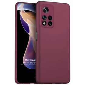 Microsonic Matte Silicone Xiaomi Redmi Note 11 Pro Plus Cep Telefonu Kılıfı