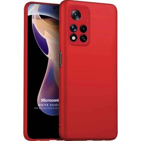 Microsonic Matte Silicone Xiaomi Redmi Note 11 Pro Plus Cep Telefonu Kılıfı