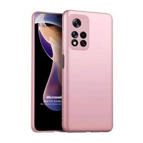 Microsonic Matte Silicone Xiaomi Redmi Note 11 Pro Plus Rose Gold Cep Telefonu Kılıfı