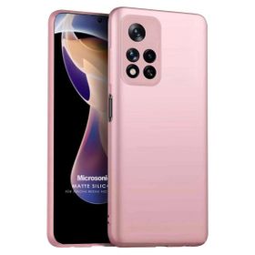 Microsonic Matte Silicone Xiaomi Redmi Note 11 Pro Plus Rose Gold Cep Telefonu Kılıfı