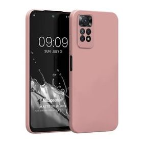 Microsonic Matte Silicone Xiaomi Redmi Note 11 Rose Gold Cep Telefonu Kılıfı