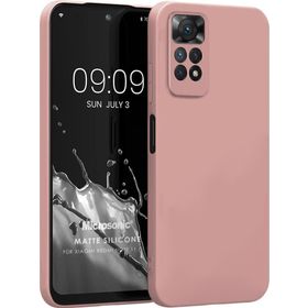 Microsonic Matte Silicone Xiaomi Redmi Note 11 Rose Gold Cep Telefonu Kılıfı