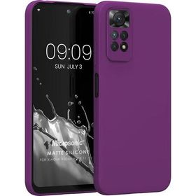 Microsonic Matte Silicone Xiaomi Redmi Note 11S Mor Cep Telefonu Kılıfı