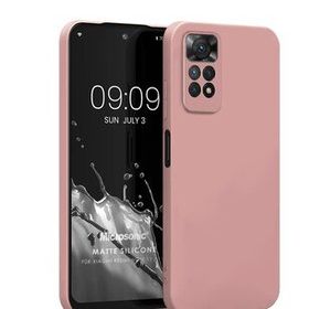 Microsonic Matte Silicone Xiaomi Redmi Note 11S Rose Gold Cep Telefonu Kılıfı