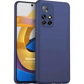 Microsonic Matte Silicone Xiaomi Redmi Note 11T Lacivert Cep Telefonu Kılıfı