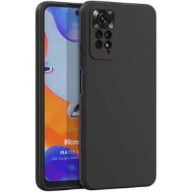 Microsonic Matte Silicone Xiaomi Redmi Note 12 Pro 4G Siyah Kılıf