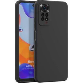 Microsonic Matte Silicone Xiaomi Redmi Note 12 Pro 4G Siyah Kılıf