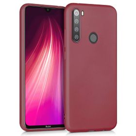Microsonic Matte Silicone Xiaomi Redmi Note 8 Mor Cep Telefonu Kılıfı