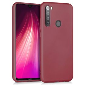 Microsonic Matte Silicone Xiaomi Redmi Note 8 Mor Cep Telefonu Kılıfı