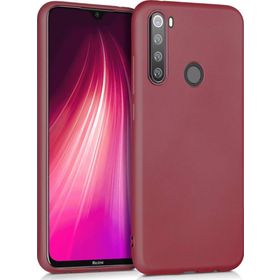 Microsonic Matte Silicone Xiaomi Redmi Note 8 Mor Cep Telefonu Kılıfı