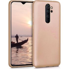 Microsonic Matte Silicone Xiaomi Redmi Note 8 Pro Gold Cep Telefonu Kılıfı