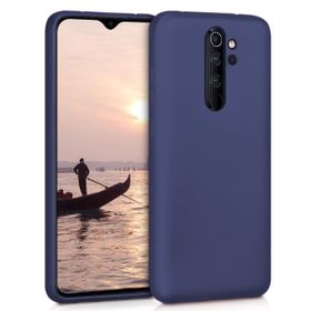 Microsonic Matte Silicone Xiaomi Redmi Note 8 Pro Lacivert Cep Telefonu Kılıfı