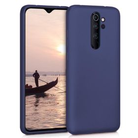 Microsonic Matte Silicone Xiaomi Redmi Note 8 Pro Lacivert Cep Telefonu Kılıfı