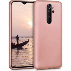 Microsonic Matte Silicone Xiaomi Redmi Note 8 Pro Rose Gold Cep Telefonu Kılıfı