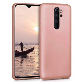 Microsonic Matte Silicone Xiaomi Redmi Note 8 Pro Rose Gold Cep Telefonu Kılıfı