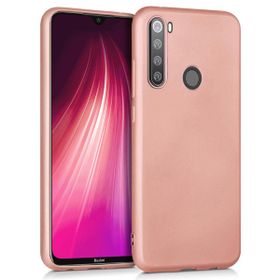 Microsonic Matte Silicone Xiaomi Redmi Note 8 Rose Gold Cep Telefonu Kılıfı