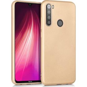 Microsonic Matte Silicone Xiaomi Redmi Note 8T Gold Cep Telefonu Kılıfı