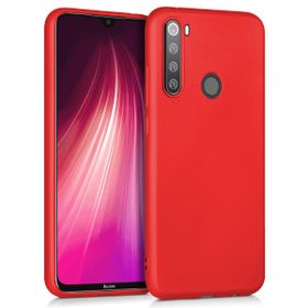 Microsonic Matte Silicone Xiaomi Redmi Note 8T Kırmızı Cep Telefonu Kılıfı