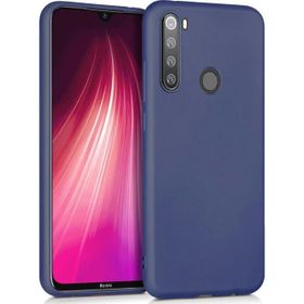Microsonic Matte Silicone Xiaomi Redmi Note 8T Lacivert Cep Telefonu Kılıfı