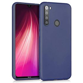 Microsonic Matte Silicone Xiaomi Redmi Note 8T Lacivert Cep Telefonu Kılıfı