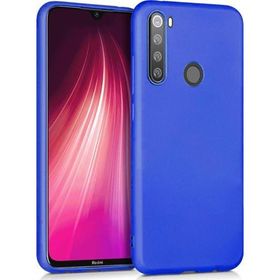 Microsonic Matte Silicone Xiaomi Redmi Note 8T Mavi Cep Telefonu Kılıfı