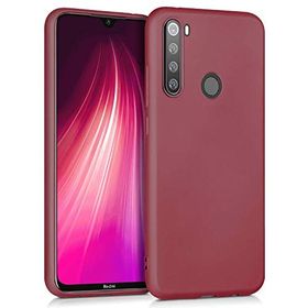 Microsonic Matte Silicone Xiaomi Redmi Note 8T Mor Cep Telefonu Kılıfı