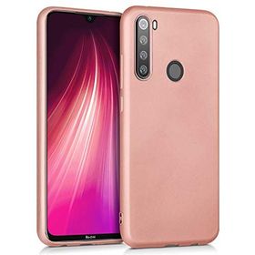 Microsonic Matte Silicone Xiaomi Redmi Note 8T Rose Gold Cep Telefonu Kılıfı