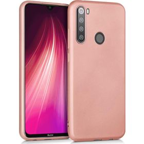 Microsonic Matte Silicone Xiaomi Redmi Note 8T Rose Gold Cep Telefonu Kılıfı