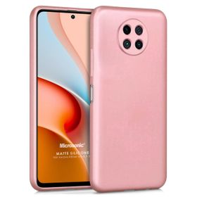 Microsonic Matte Silicone Xiaomi Redmi Note 9 5G Rose Gold Cep Telefonu Kılıfı