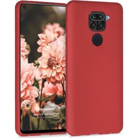 Microsonic Matte Silicone Xiaomi Redmi Note 9 Kırmızı Cep Telefonu Kılıfı